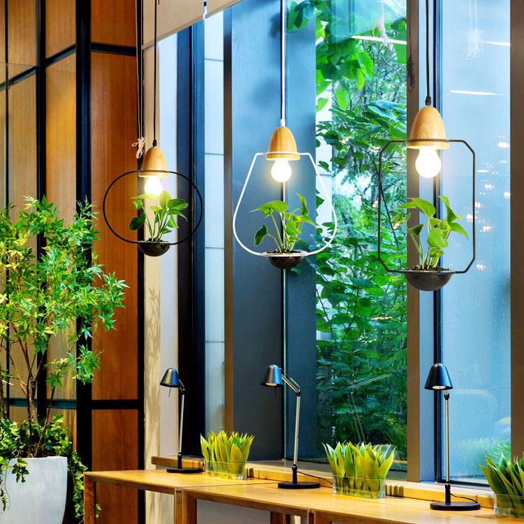 Zox - Moderne Scandinavische Hanglamp/Plantenhanger van IJzer
