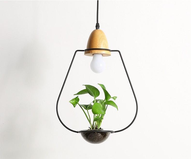 Zox - Moderne Scandinavische Hanglamp/Plantenhanger van IJzer