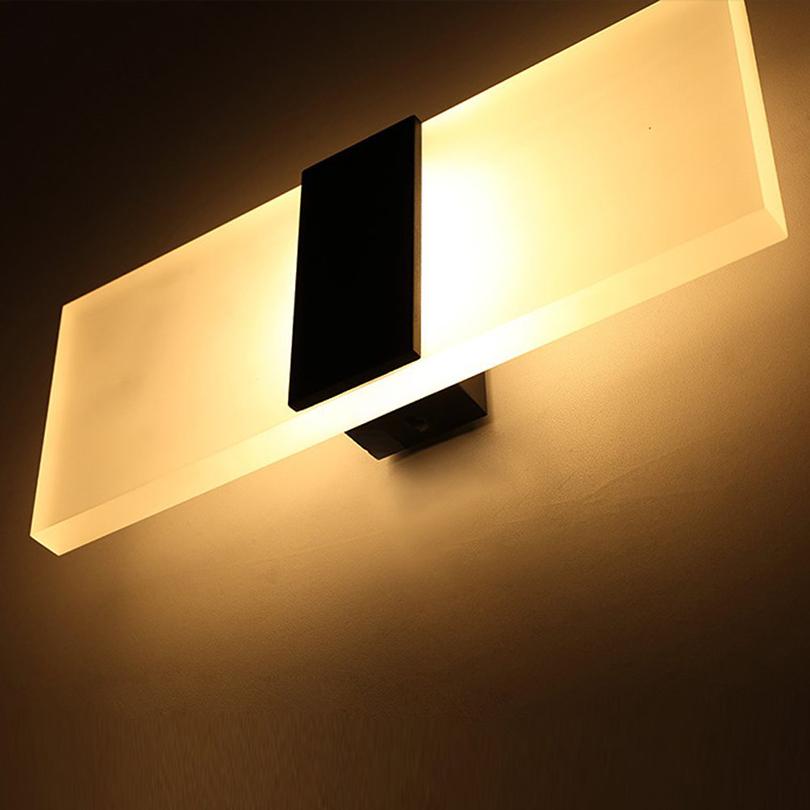 Moderne Strip Acryl LED Wandlamp