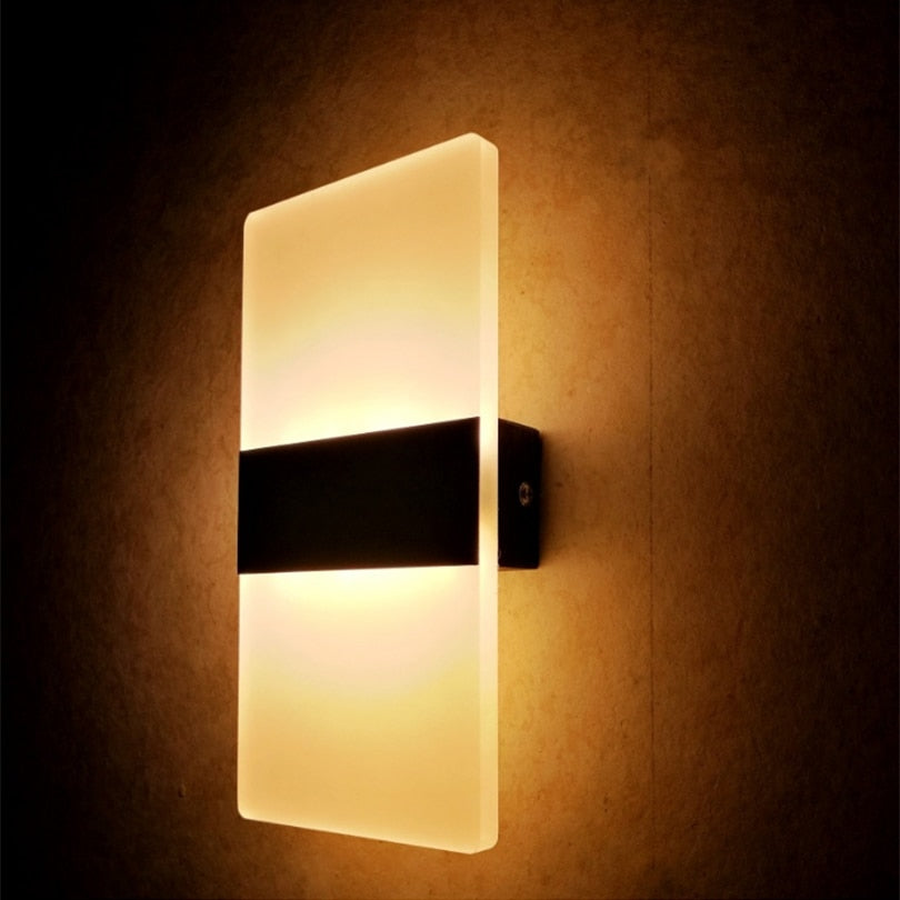 Moderne Strip Acryl LED Wandlamp