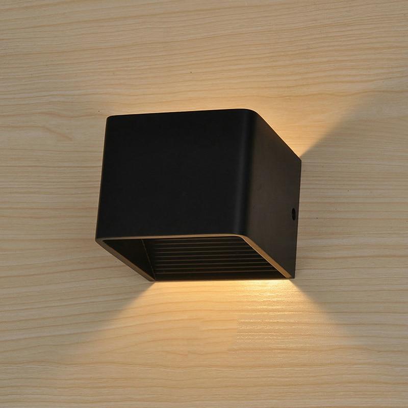 Moderne LED Up Down Kubus Wandlamp