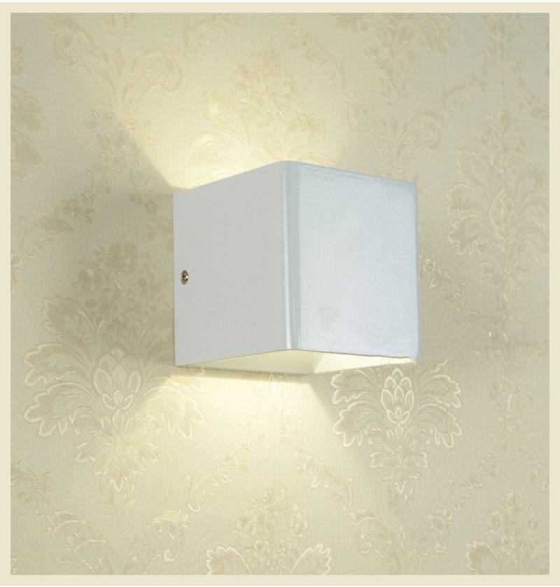 Moderne LED Up Down Kubus Wandlamp