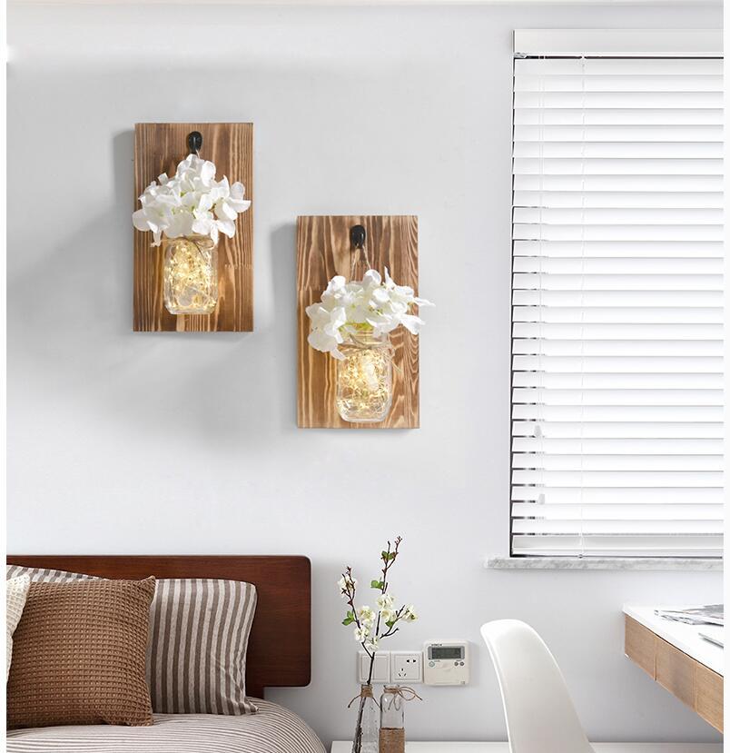 Jinx - Fairy Lights Mason Jar aan de Muur Bevestigd