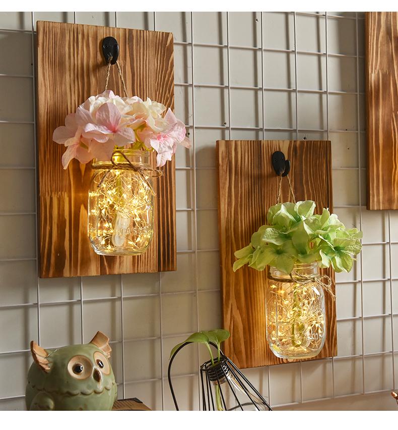 Jinx - Fairy Lights Mason Jar aan de Muur Bevestigd