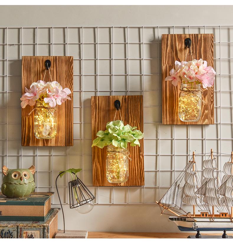 Jinx - Fairy Lights Mason Jar aan de Muur Bevestigd
