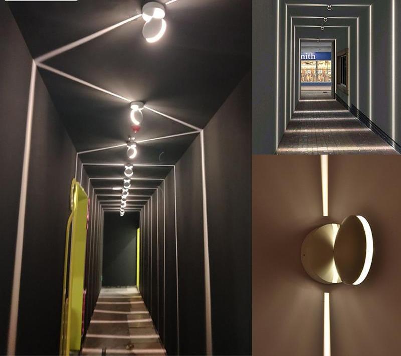 Ronde wandgemonteerde LED-lamp