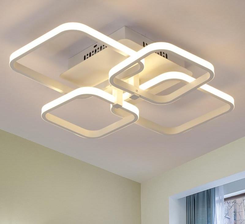 Gelaagde Vierkante Moderne LED Kroonluchter