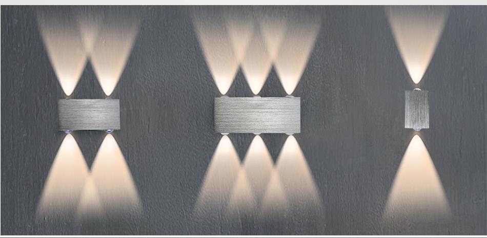 Moderne LED Kubus Box Wandlamp