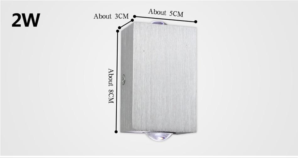 Moderne LED Kubus Box Wandlamp