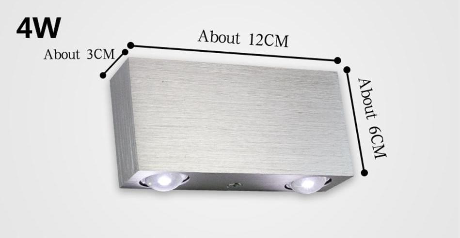 Moderne LED Kubus Box Wandlamp