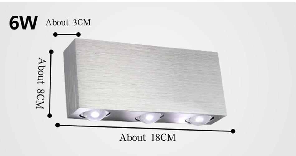 Moderne LED Kubus Box Wandlamp