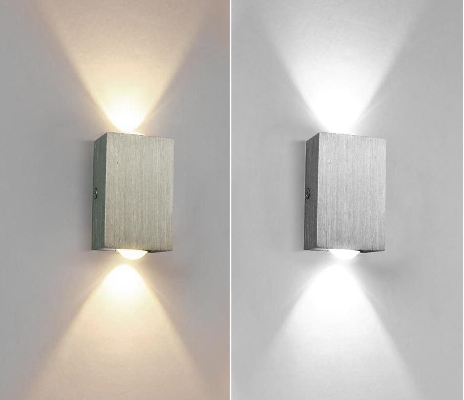 Moderne LED Kubus Box Wandlamp