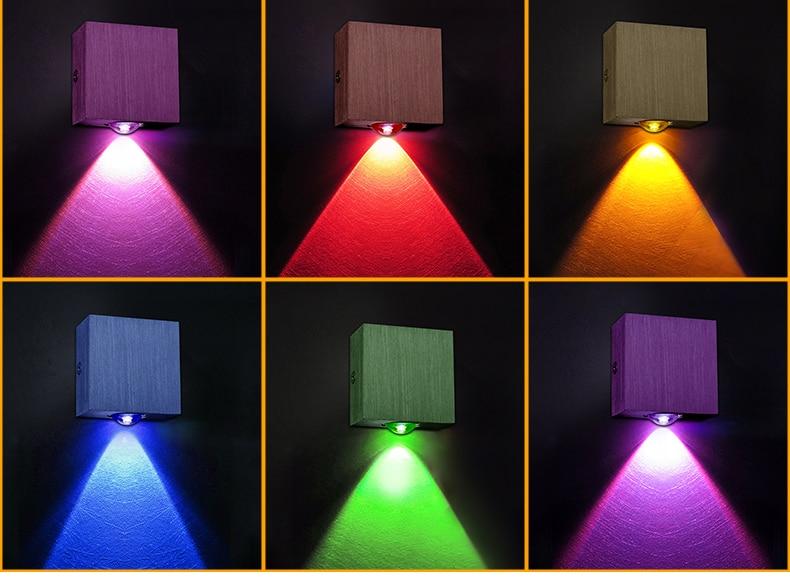 Moderne LED Kubus Box Wandlamp