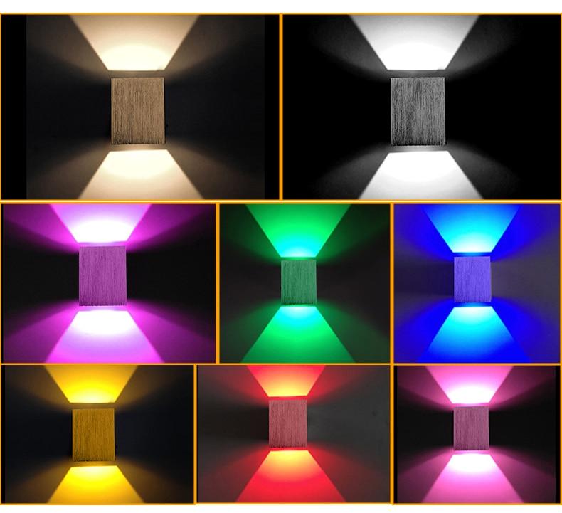 Moderne LED Kubus Box Wandlamp