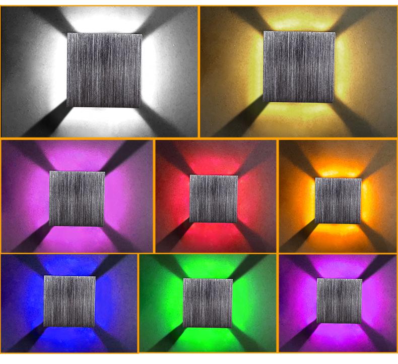 Moderne LED Kubus Box Wandlamp