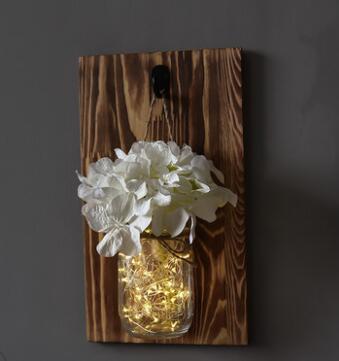 Jinx - Fairy Lights Mason Jar aan de Muur Bevestigd