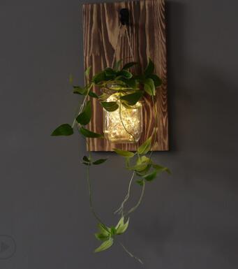 Jinx - Fairy Lights Mason Jar aan de Muur Bevestigd