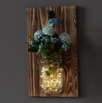Jinx - Fairy Lights Mason Jar aan de Muur Bevestigd