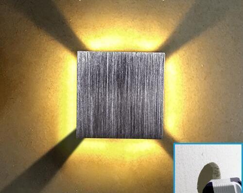 Moderne LED Kubus Box Wandlamp