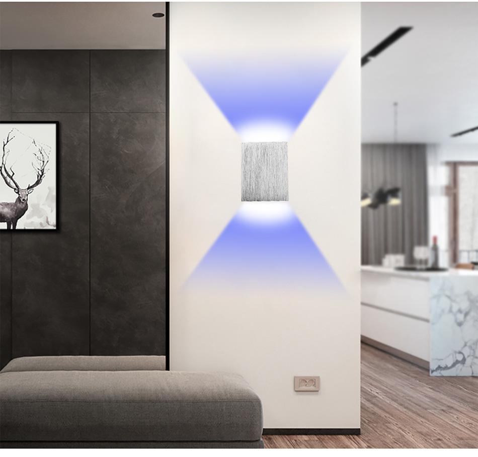 Moderne LED Kubus Box Wandlamp