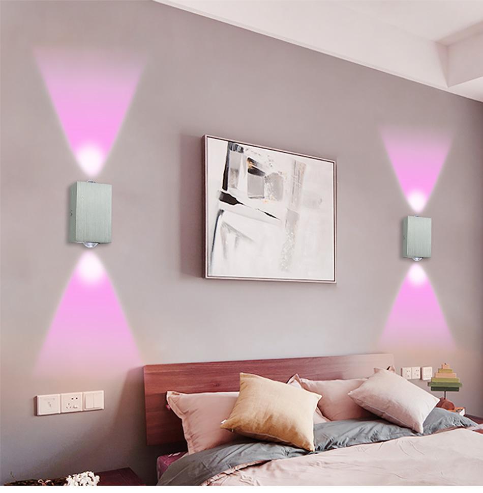 Moderne LED Kubus Box Wandlamp