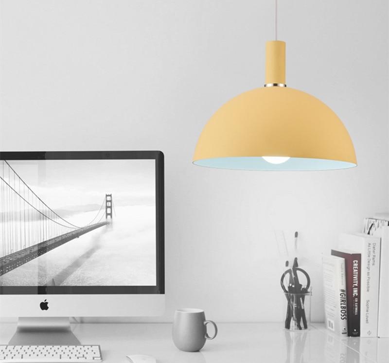 Moderne Scandinavische Ronde Lampenkap Hanglamp
