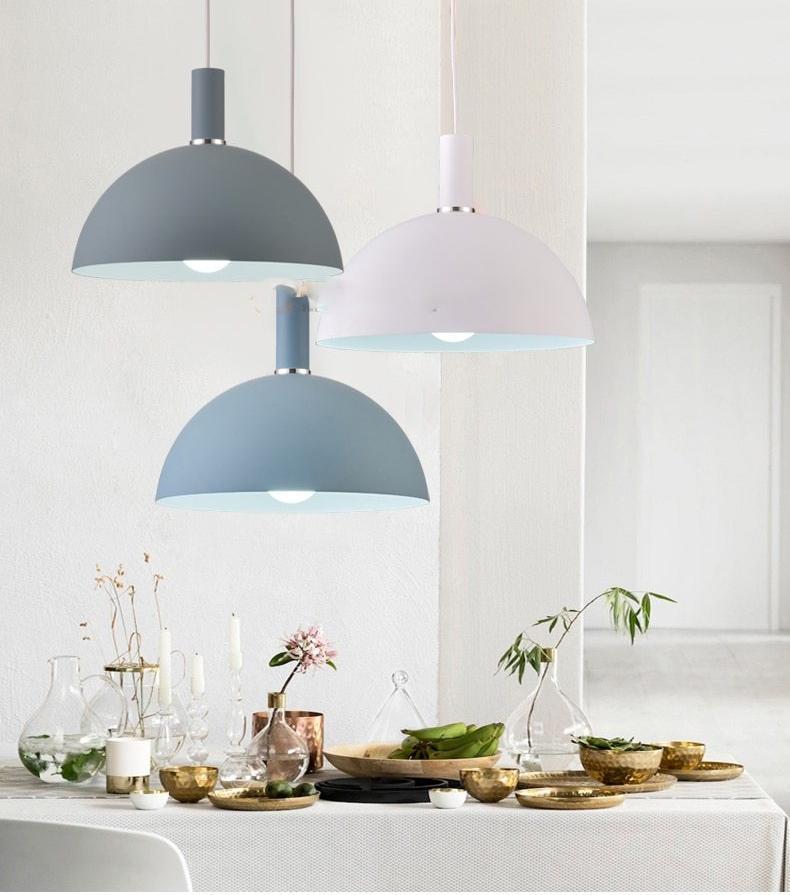 Moderne Scandinavische Ronde Lampenkap Hanglamp