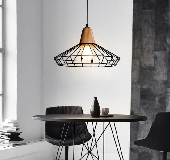 Moderne Scandinavische Smeedijzeren Hangkooilamp