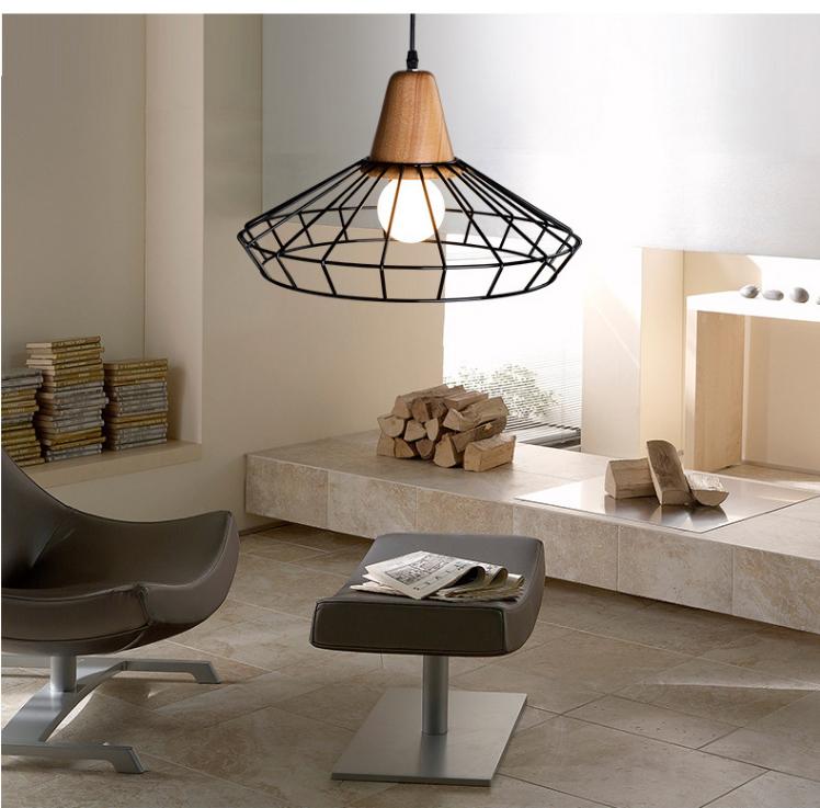 Moderne Scandinavische Smeedijzeren Hangkooilamp