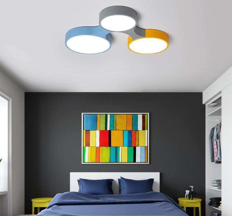 Cogs - Moderne Scandinavische Kleurrijke Plafondlamp