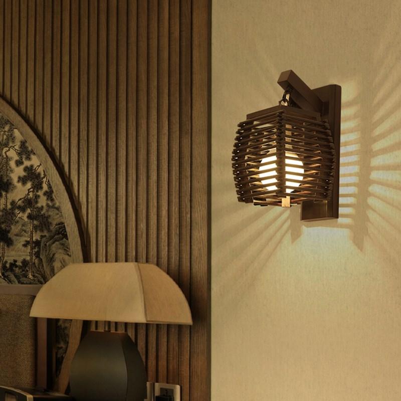 Cassia - Houten Lantaarn Lamp