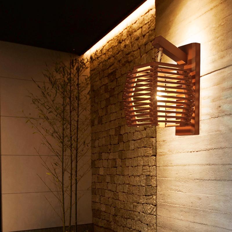 Cassia - Houten Lantaarn Lamp