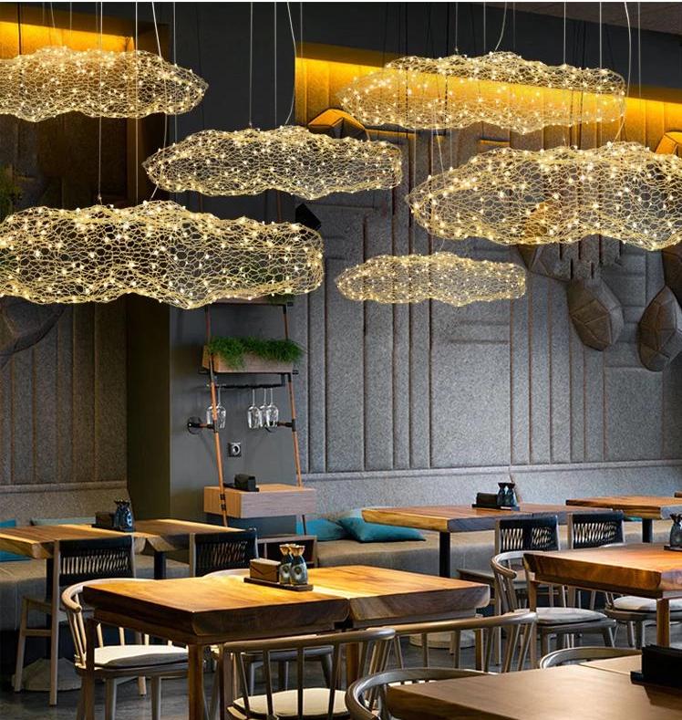 Amica - Moderne Art Deco Sterlicht Gestippelde Wolken Lampen