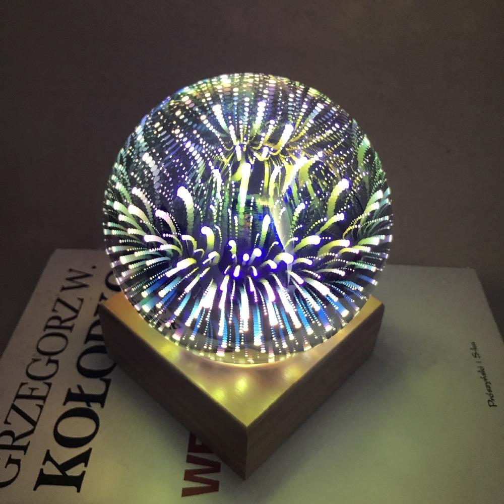 Modern Art-Deco Kristallen Bol Nachtlamp