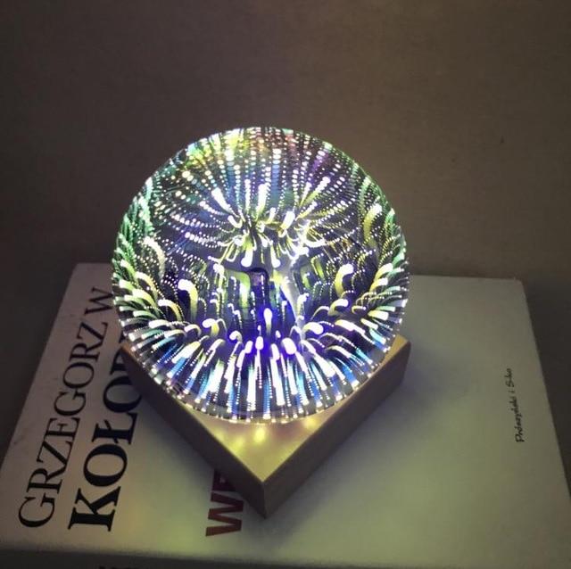 Modern Art-Deco Kristallen Bol Nachtlamp
