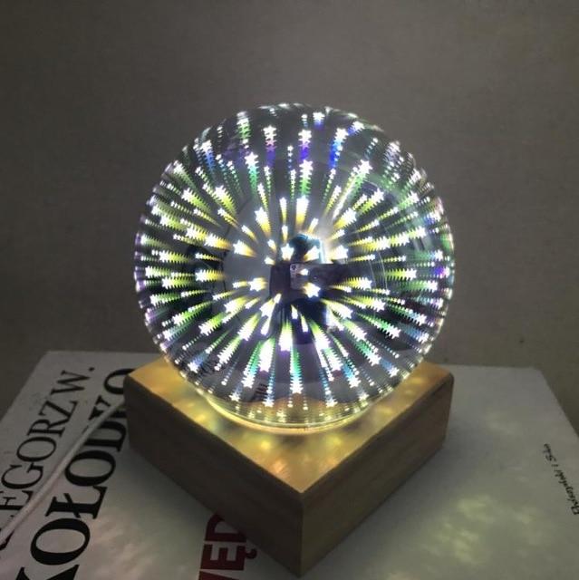 Modern Art-Deco Kristallen Bol Nachtlamp