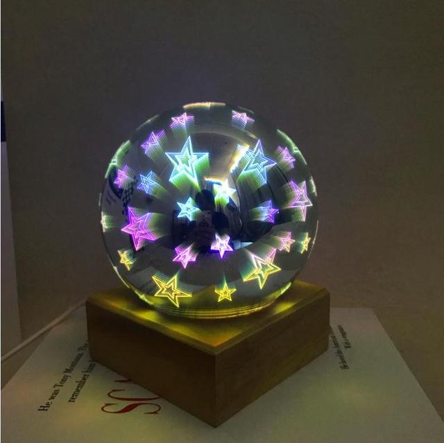 Modern Art-Deco Kristallen Bol Nachtlamp