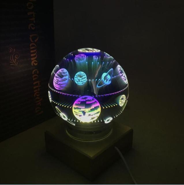 Modern Art-Deco Kristallen Bol Nachtlamp