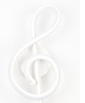 LED Muzieknoot Wandlamp